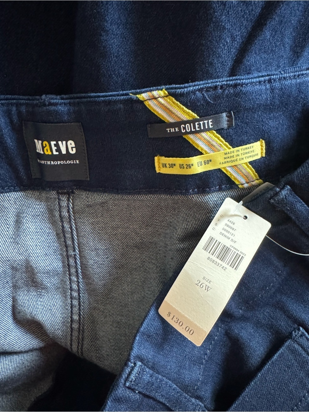 NWT ANTHROPOLOGIE The Colette Crop High Rise Wide Leg Jeans by Maeve 26W - Picture 15 of 16